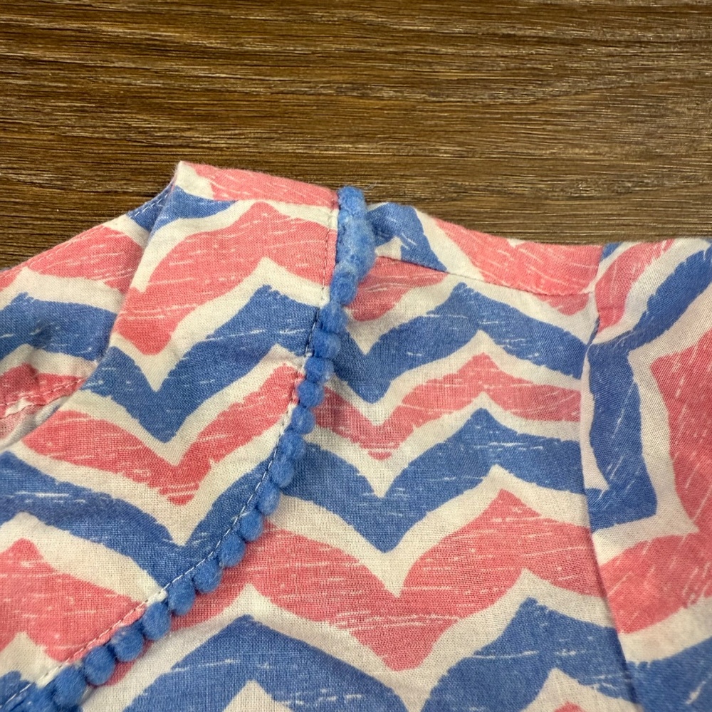 Vineyard Vines Girls Cover-Up, Pink/Blue XS Lightweight Beach Summer Swim, Dress - Picture 7 of 11